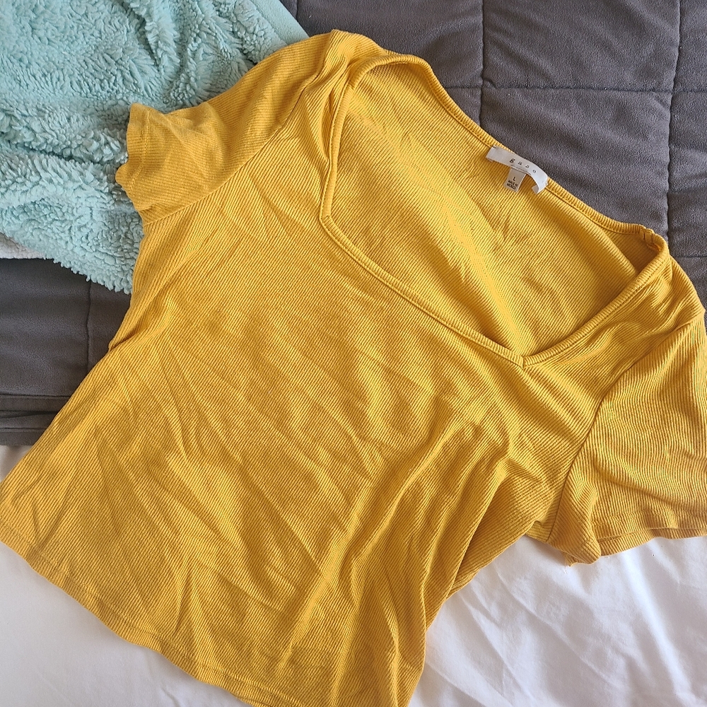 Yellow Crop Top